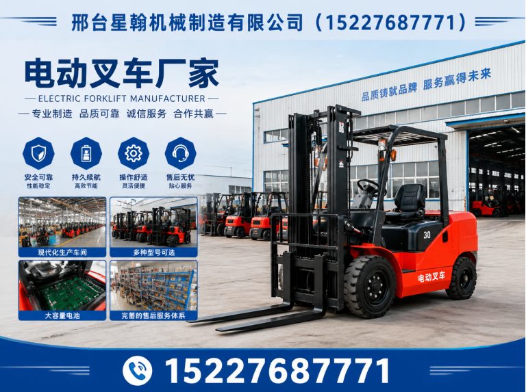 襄都区座驾式电动叉车展示图